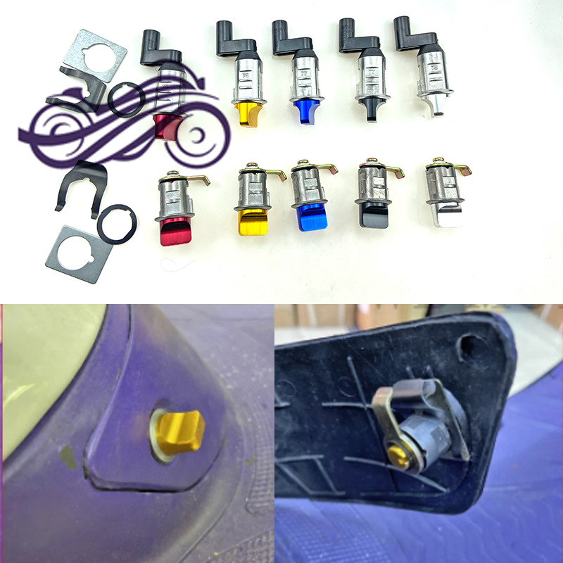 新しいCNC燃料ロック,ホンダディオzxaf18 af25 af27 af28用ロック付き