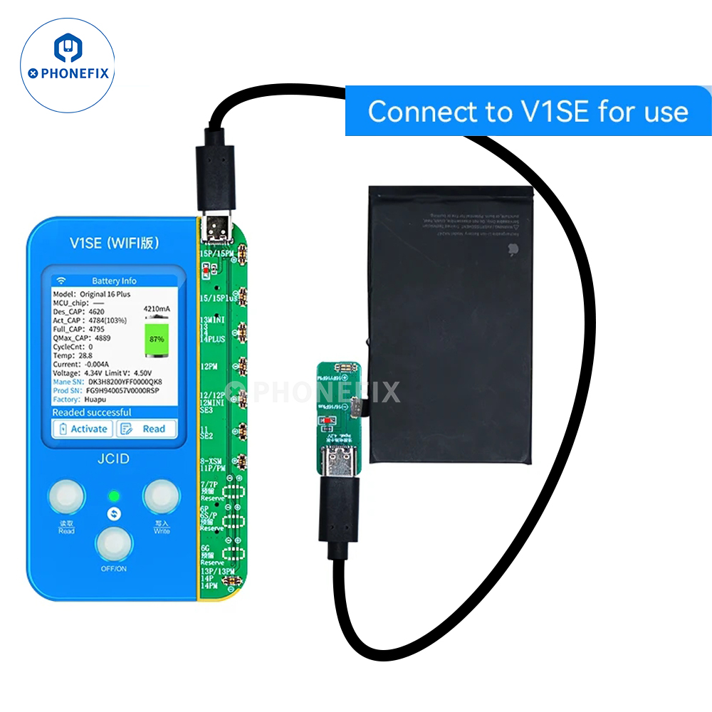 JCID V1SE WIFI プログラマー iPad iPhone 11-16Pro 最大バッテリー