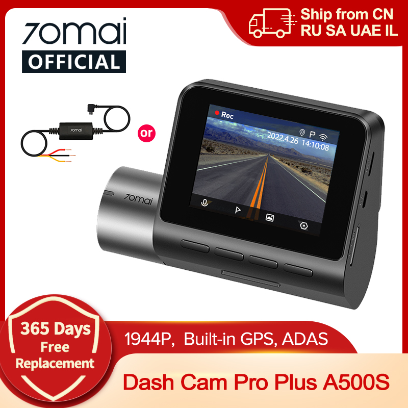 70mai A500S Recorder Car DVR Front Cam A500S 1944P Night Vision