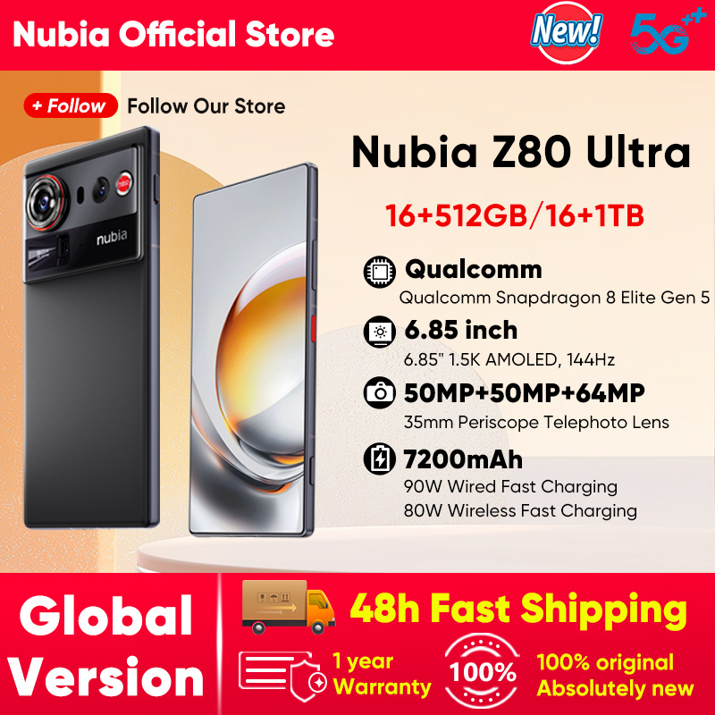 2025年新型nubia Z80 Ultra 5Gスマートフォン グローバル版 Snapdragon