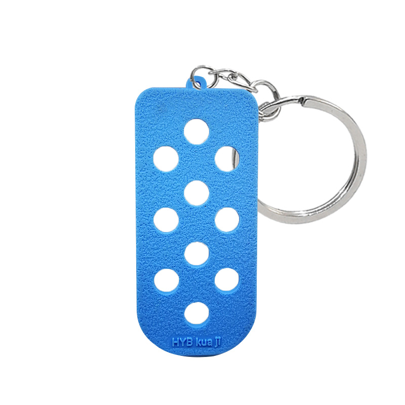1PCS Luggage Tag Hole Keyring for Shoe Charms Decoration Keychain
