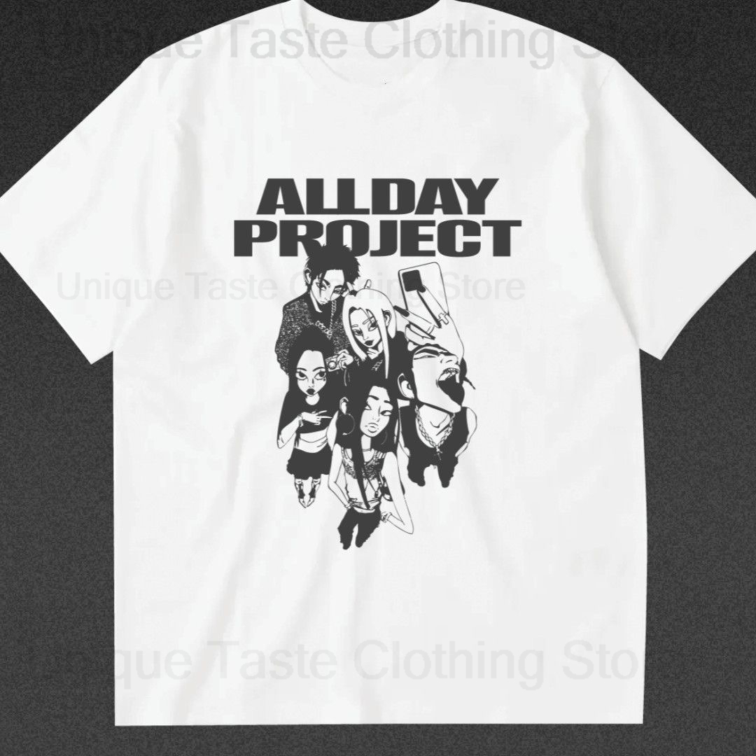 ALLDAY PROJECT T Shirt Kpop Fashion Street Cartoon Print T-shirt
