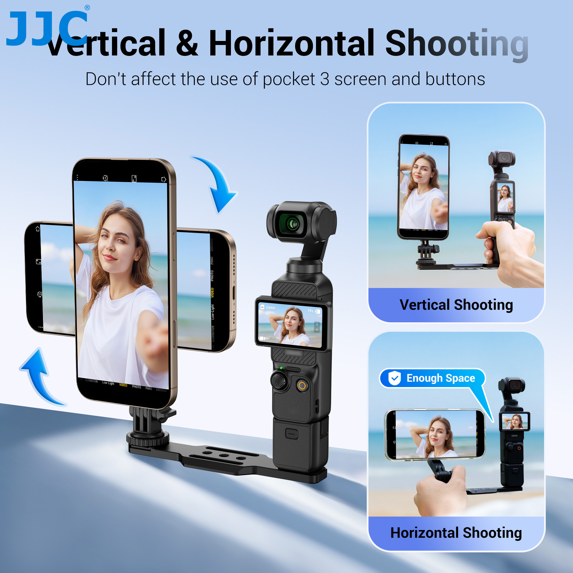 JJC Magsafe Phone Holder for DJI Osmo Pocket 3 Mount Expansion