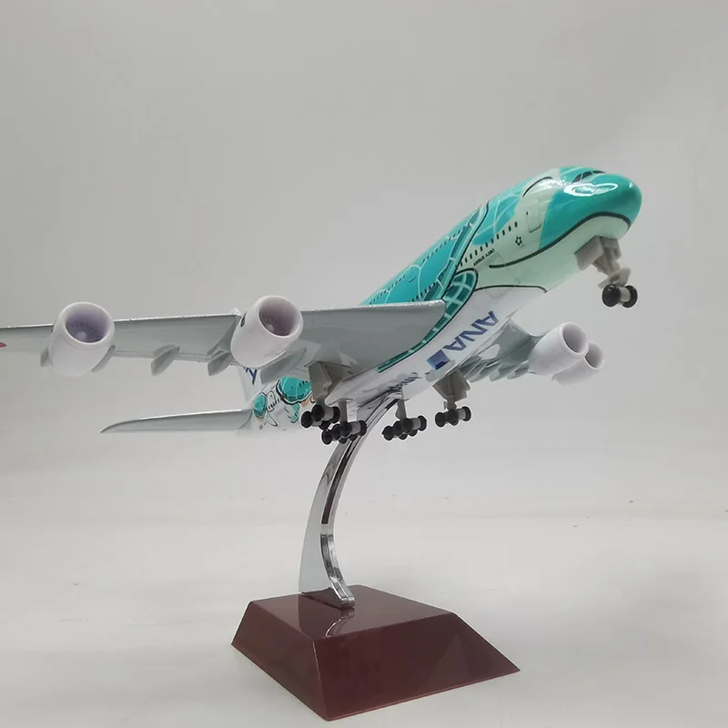 20cm A380 ANA SeaTurtle Metal Airplane Model Plane Toy Plane Model