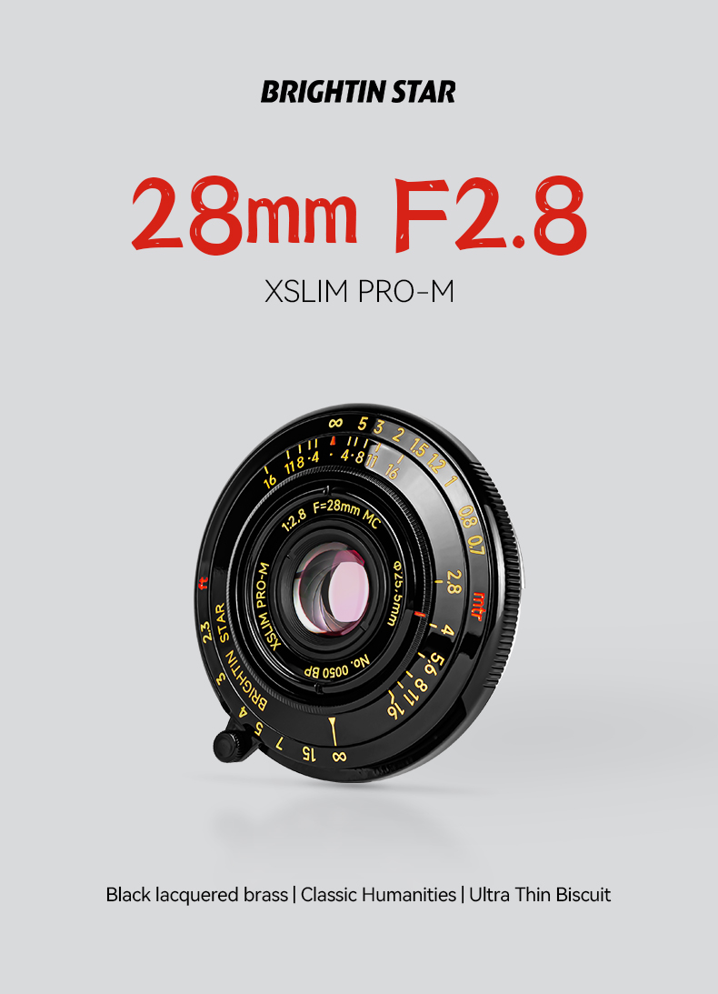 Brightin Star 28mm F2.8 Full Frame Portrait Lens for Leica M Mount
