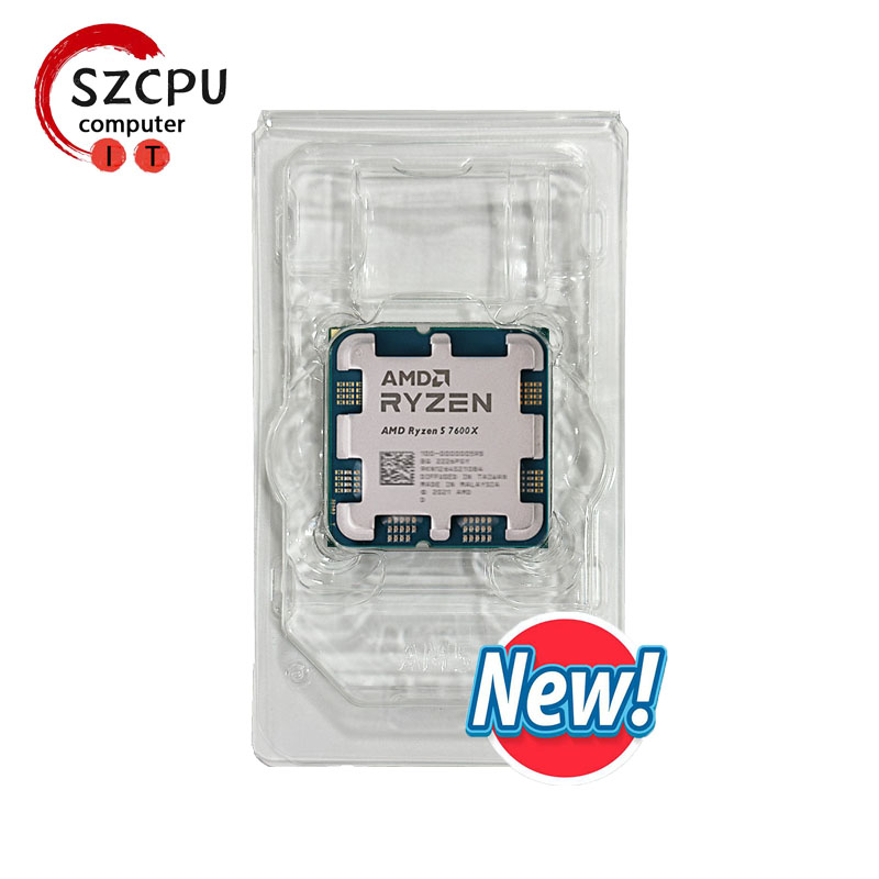 AMD Ryzen 5 7600X R5 7600X 4.7 GHz 6-Core 12-Thread CPU 5NM L3=32M