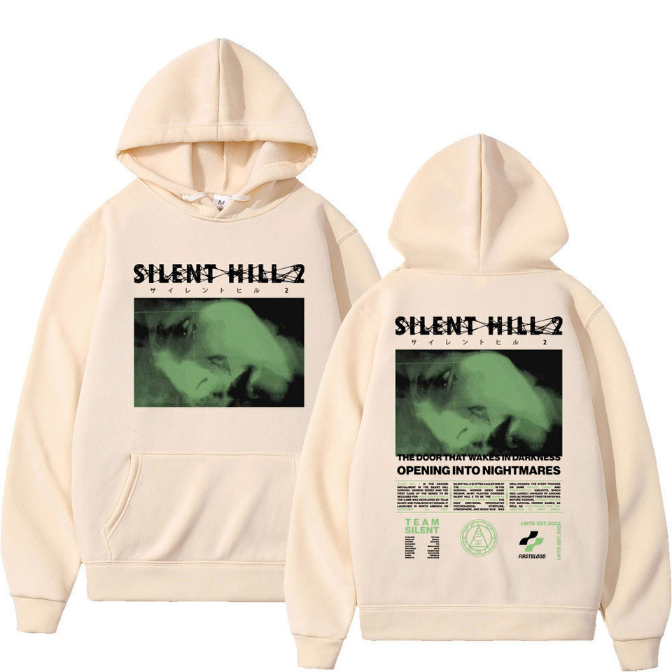 Game Silent Hill 2 Double Sided Print Hoodie Men Women Harajuku