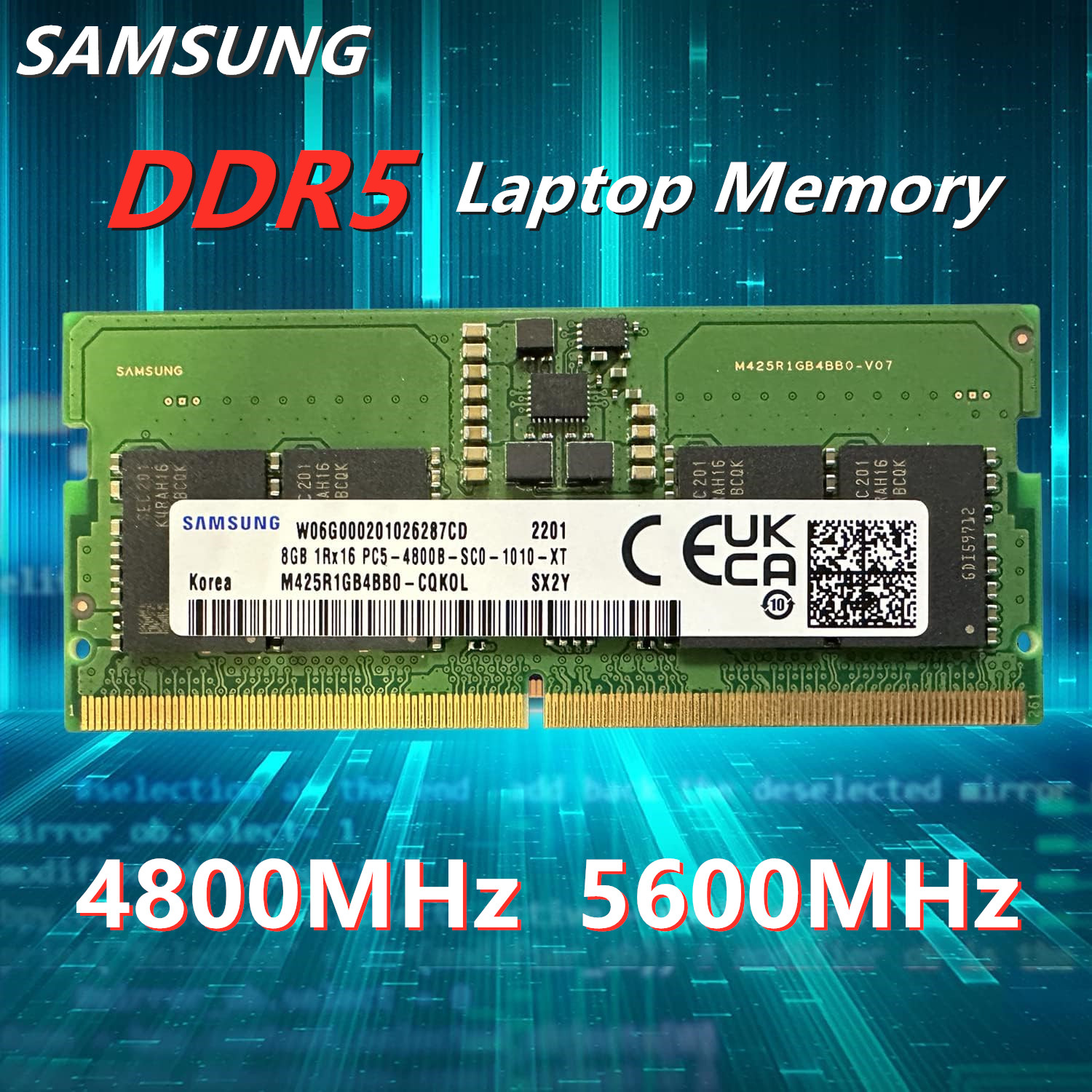 SAMSUNG DDR5 8GB 16GB 32GB 4800MHz 5600MHz Original SODIMM 1,1 V