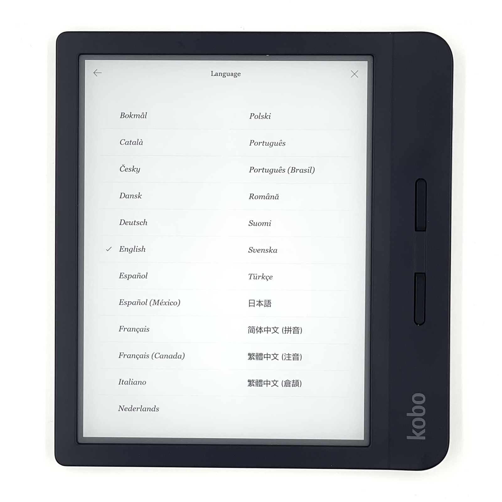 KOBO Libra H2O 7” ebook 300PPI N873 E-Reader 1680×1264 IPX8
