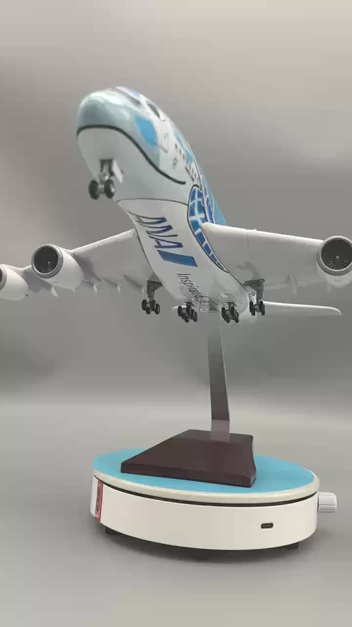 1:160 47CM Japan Air ANA Airbus A380 Model Plane Cartoon Sea