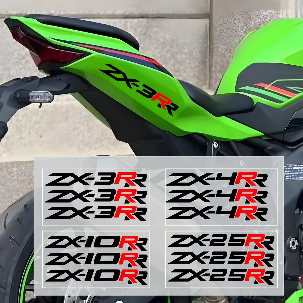For ZX3R ZX-4R ZX-6R ZX-10R ZX-25R Stickers Fuel Tank Sticker
