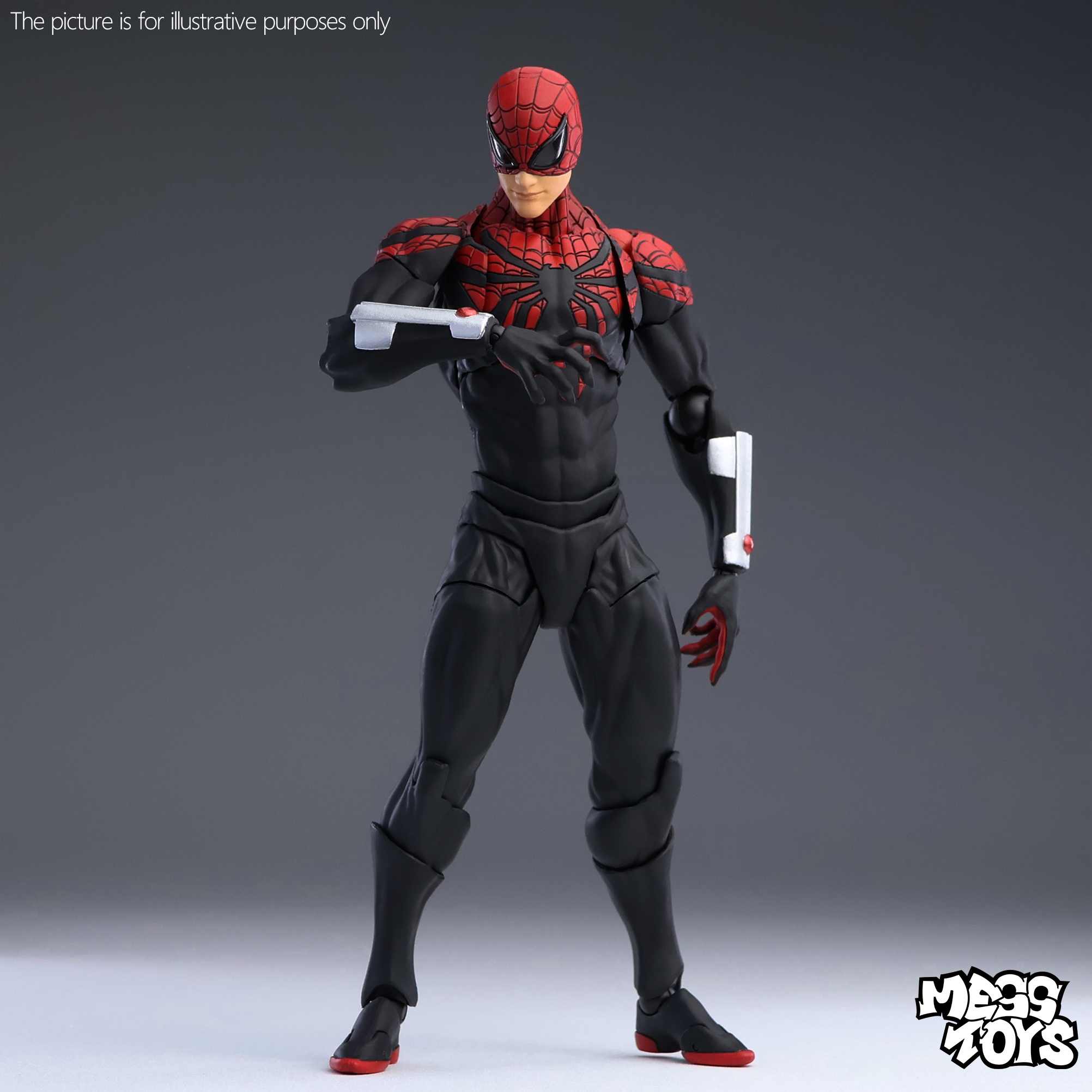 MessToys 優れたスパイダーマンフィギュア混乱おもちゃケインパーカー