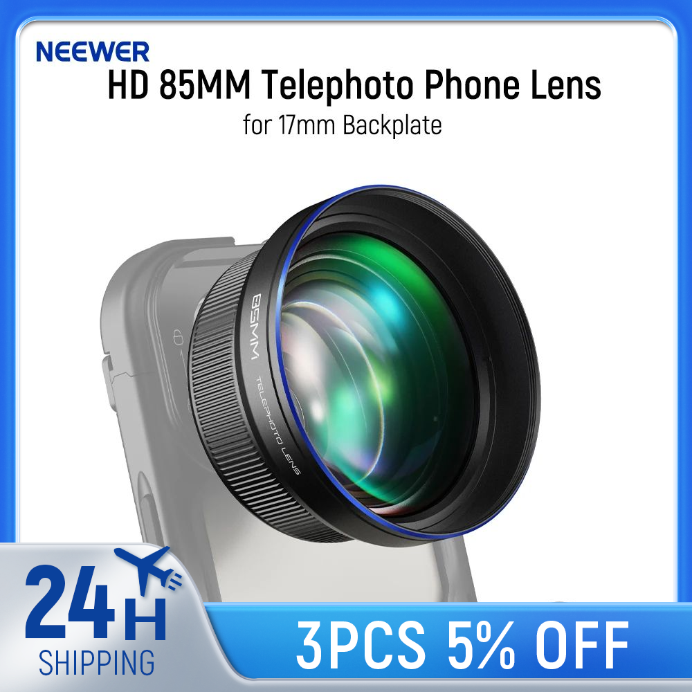 NEEWER HD 85MM Telephoto Phone Lens for 17mm Backplate 2.5X