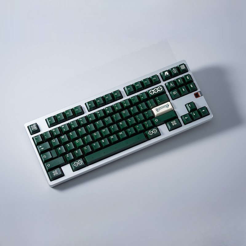 PBTfans Emma Theme Keycap 161Key ABS Custom Translucent Green