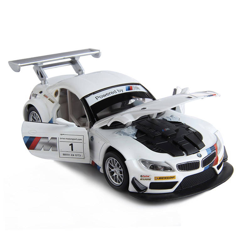 1:24 BMW Z4 GT3 M4 BMW M6 Racing Car Free Wheeling High Light