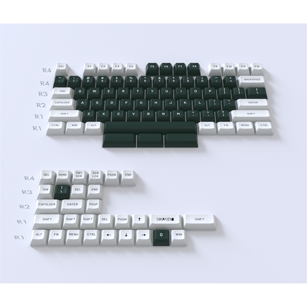 Sikakeyb-ダブルインジェクションPBTキーキャップ,バックライト付き