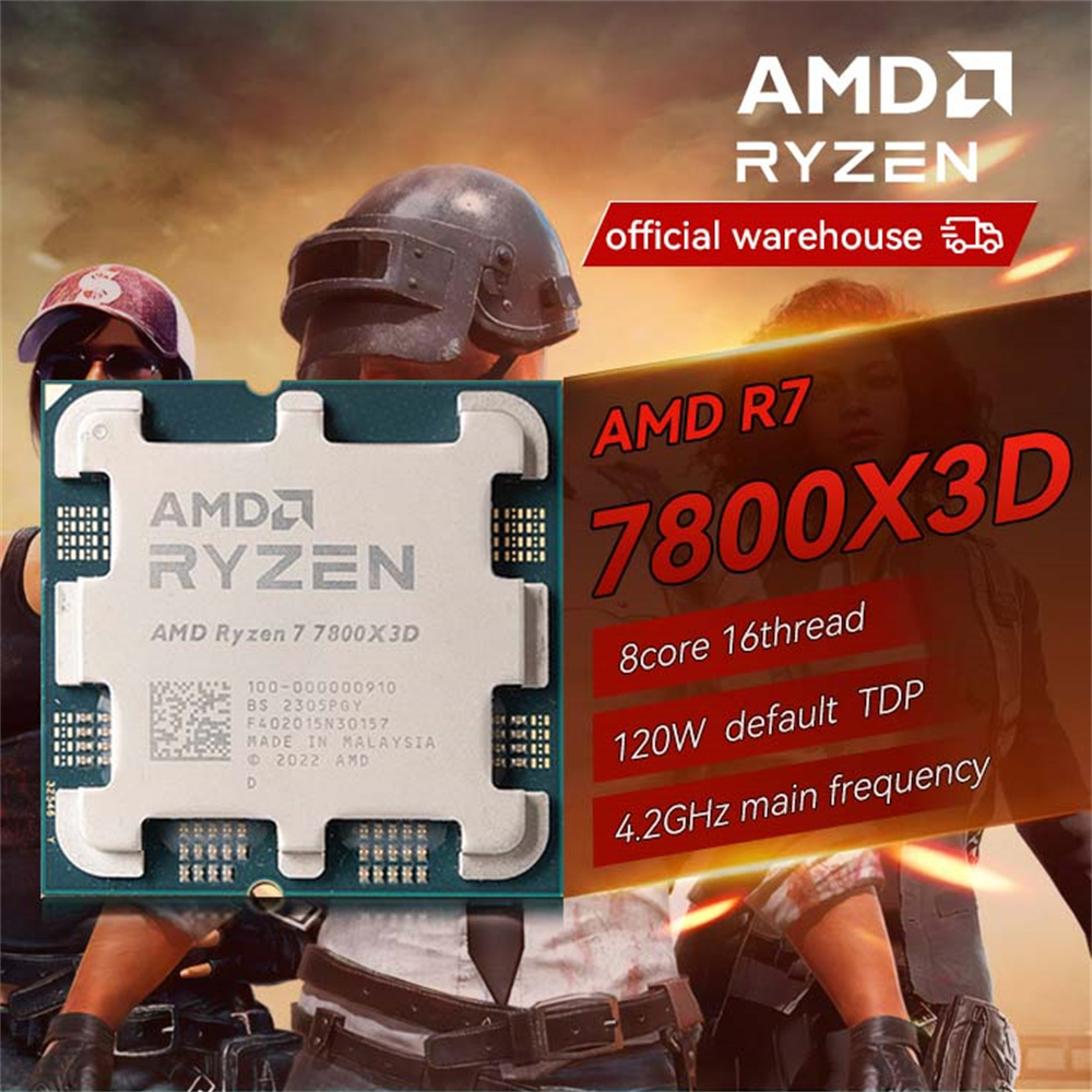 AMD RYZEN 7 7800X3D Brand New CPU Gaming Processor AMD R7 7800X3D