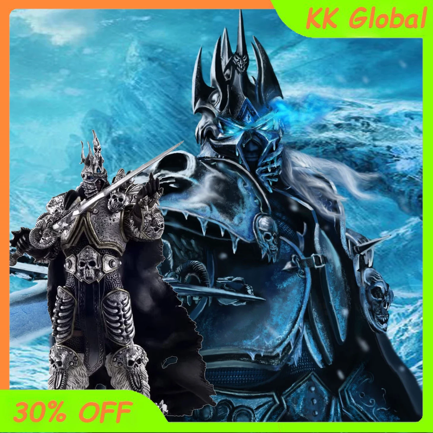 16cm World of Warcraft Game Figure Lich King Arthas Death Knight