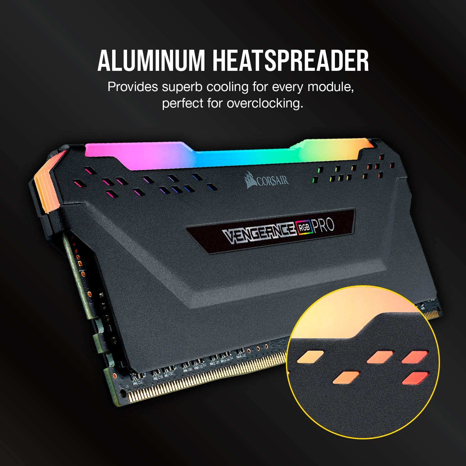 Corsair VENGEANCE RGB PRO DDR4 RAM 16GB (2x8GB) 3200MHz CL14 Intel