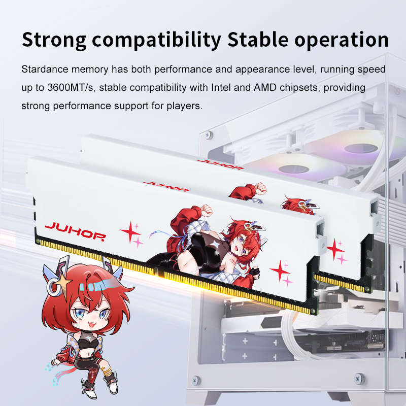 JUHOR Memoria Ram DDR4 16G 8G 3200MHz 3600MHz 8GX2 16GX2 Desktop