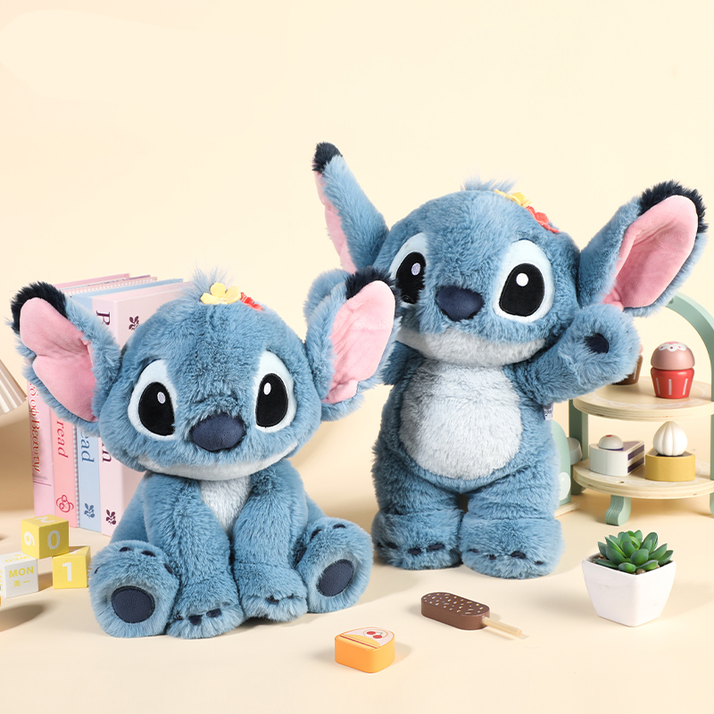 本物のディズニーステッチぬいぐるみアニメリロ & スティッチ