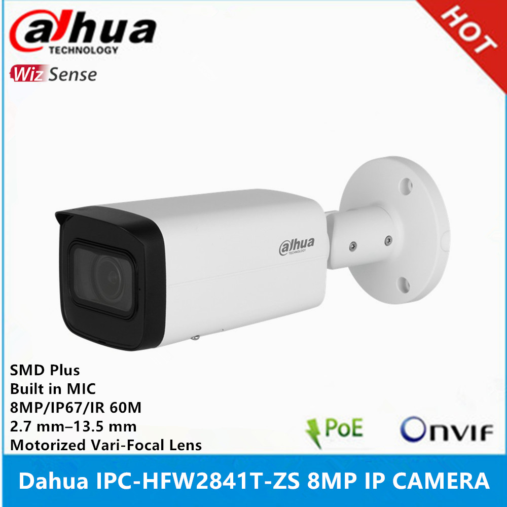 Dahua IPC-HFW2841T-ZS 8MP 2.7 mm–13.5 mm Motorized zoom Lens built