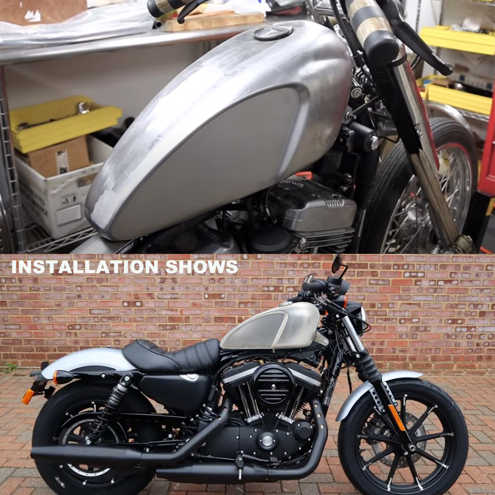 ハーレースポーツスター、オイルタンク、ガス噴射、ヴィンテージ、超低