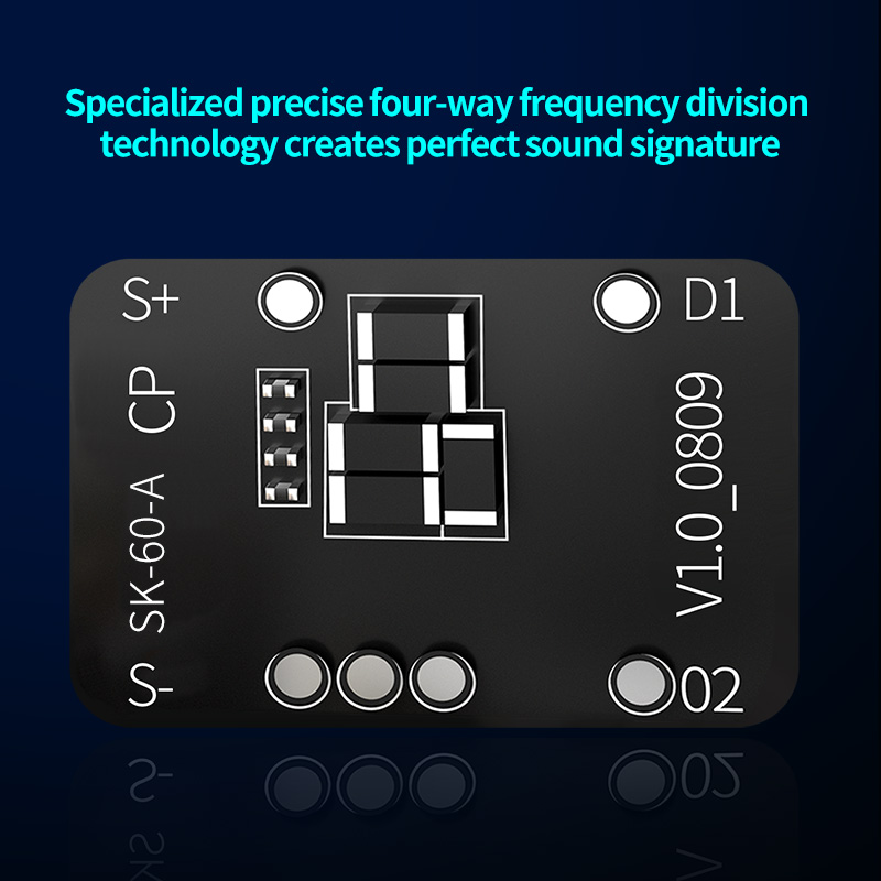 CCA Hydro HiFi Headphone 8BA+2DD Hybrid Driver 4 Tuning Switches