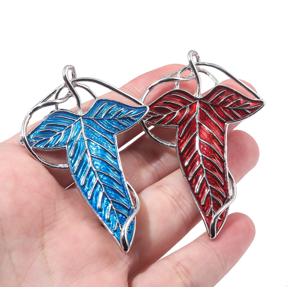 ロードオブザリングローレンの緑の葉ブローチピンエルフ王トールキン