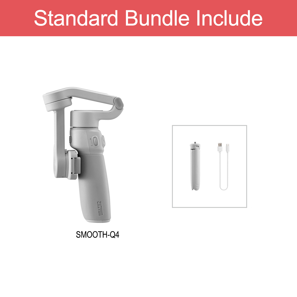 Zhiyun-スムーズな3軸ジンバルスタビライザー,スマートフォン,q4