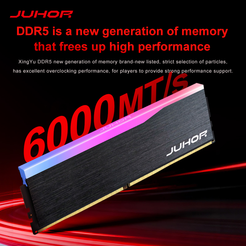 JUHOR RGB DDR5 16GB 5600MHz 6000MHz 6400MHz Desktop Memory Dimm