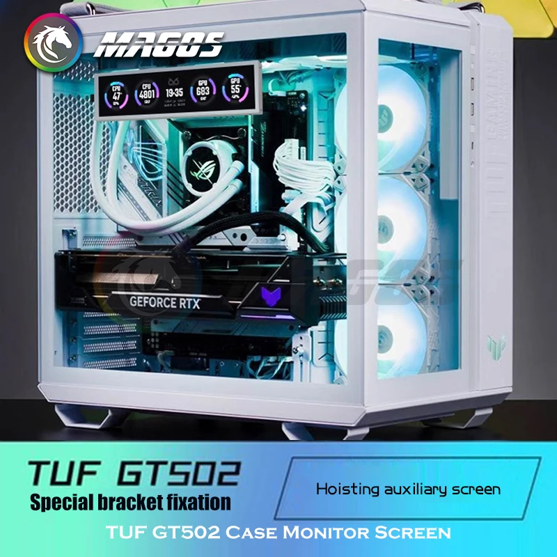 TUF GAMING GT502 Case Monitor Screen Panel Solution Size/Themes