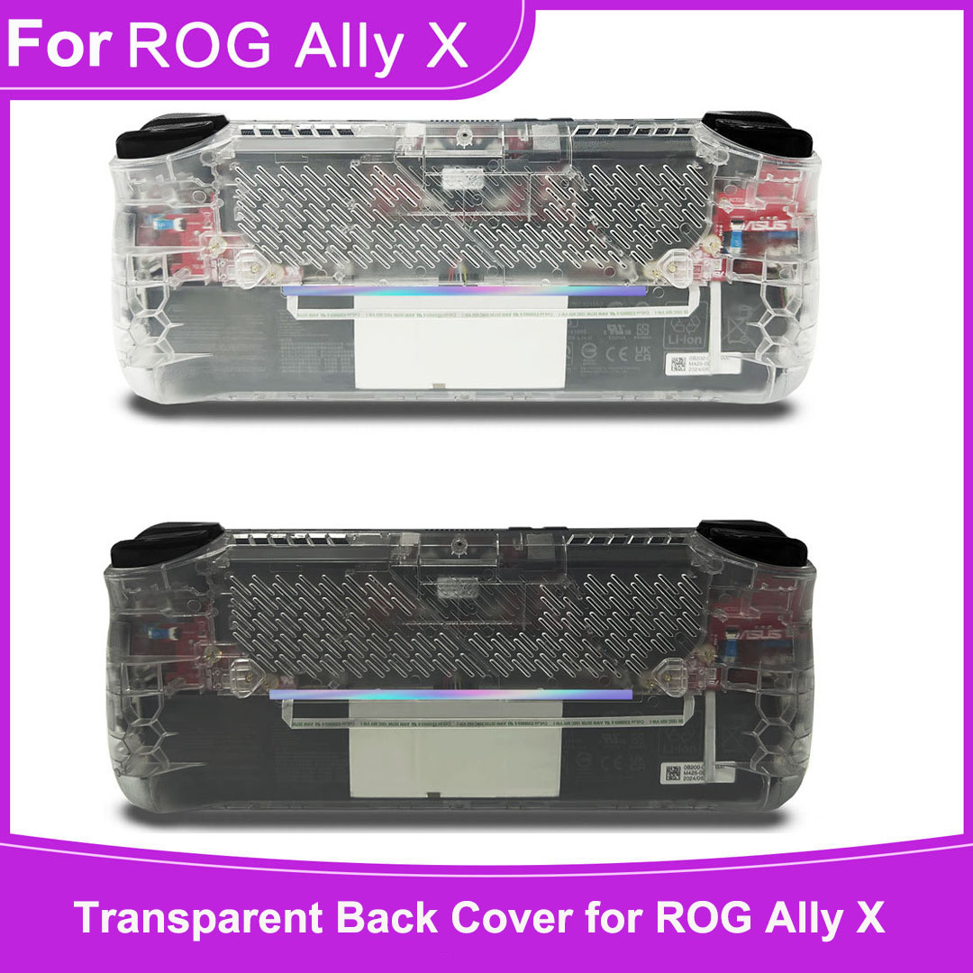 Transparent Back Cover compatible with ROG Ally X - Replacement