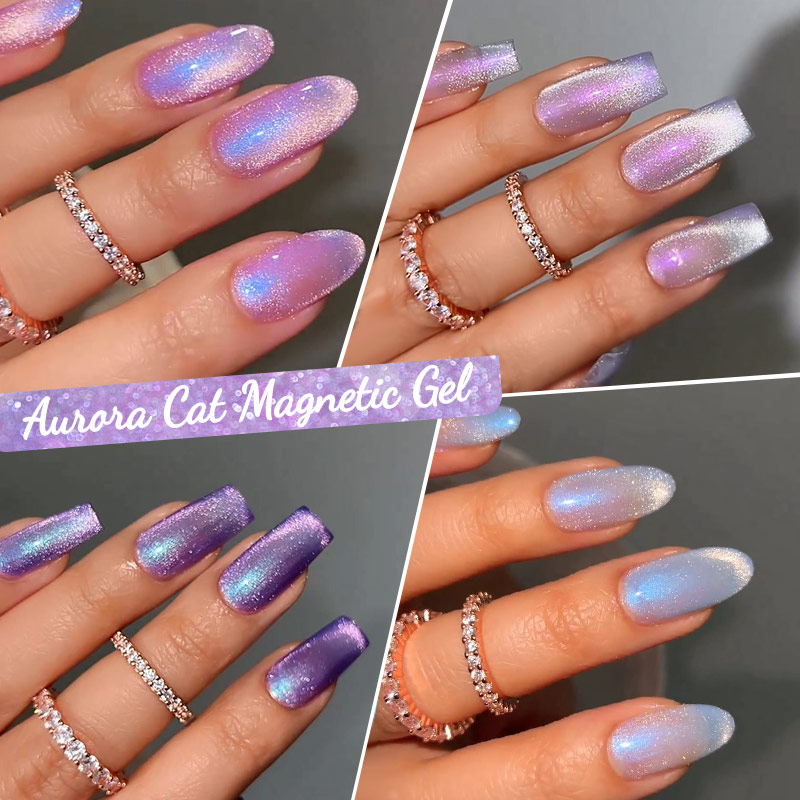 Aurora Cat Magnetic Nail Gel Polish - Limegirlstore