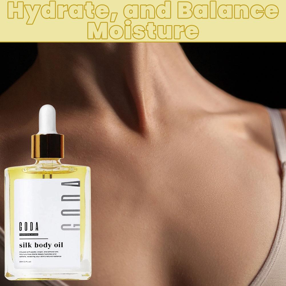 GODA Silk Body Oil Brightens Tightens Deeply Moisturizing Non