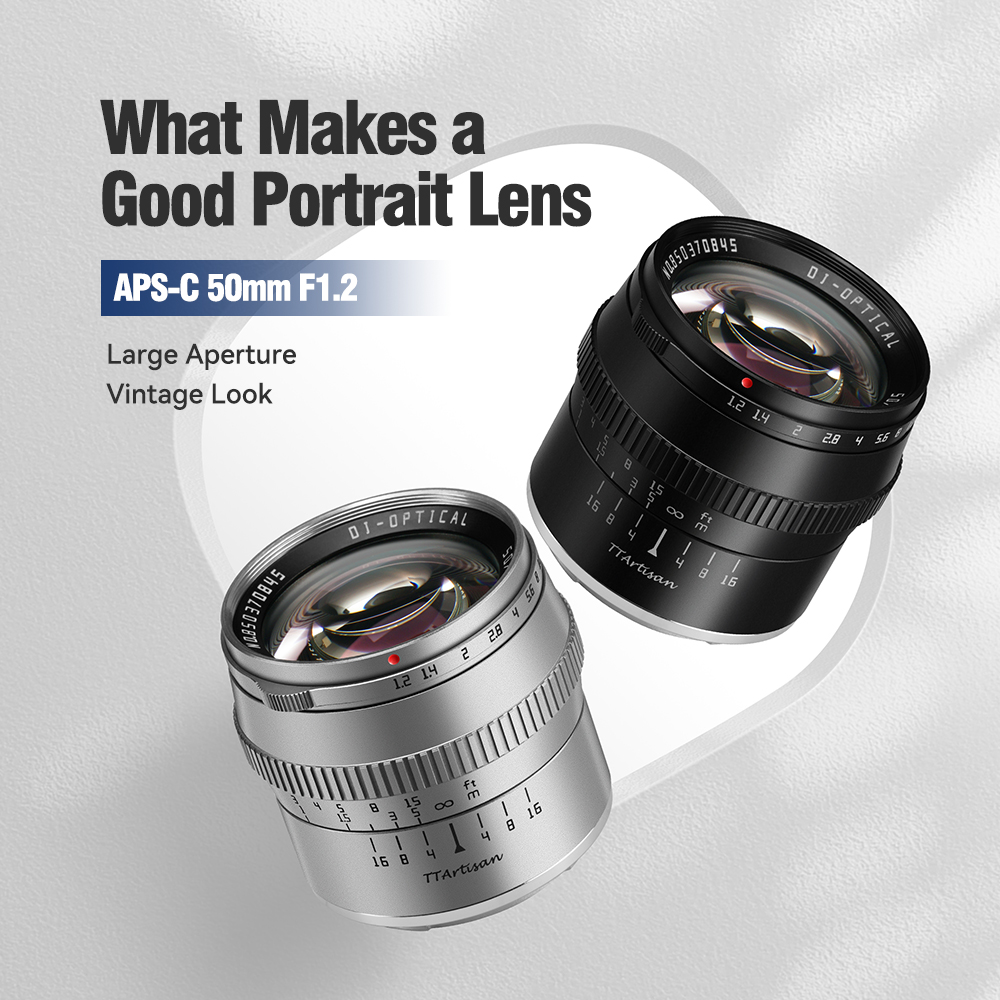 TTArtisan 50mm F1.2 Large Aperture Portrait Camera Lens for Sony E