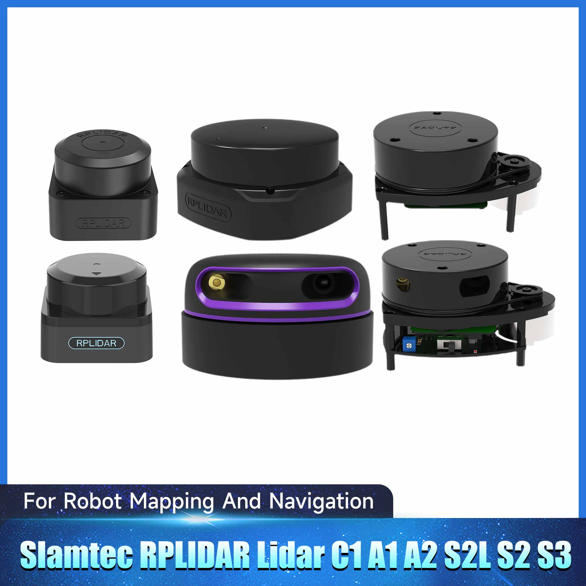 Slamtec RPLIDAR Lidar C1 A1 A2 S3 S2 S2L Mapper M2 Scanning