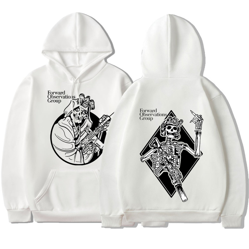Forward Observations Group Hoodie Punk Skeleton Gothic Hoodies
