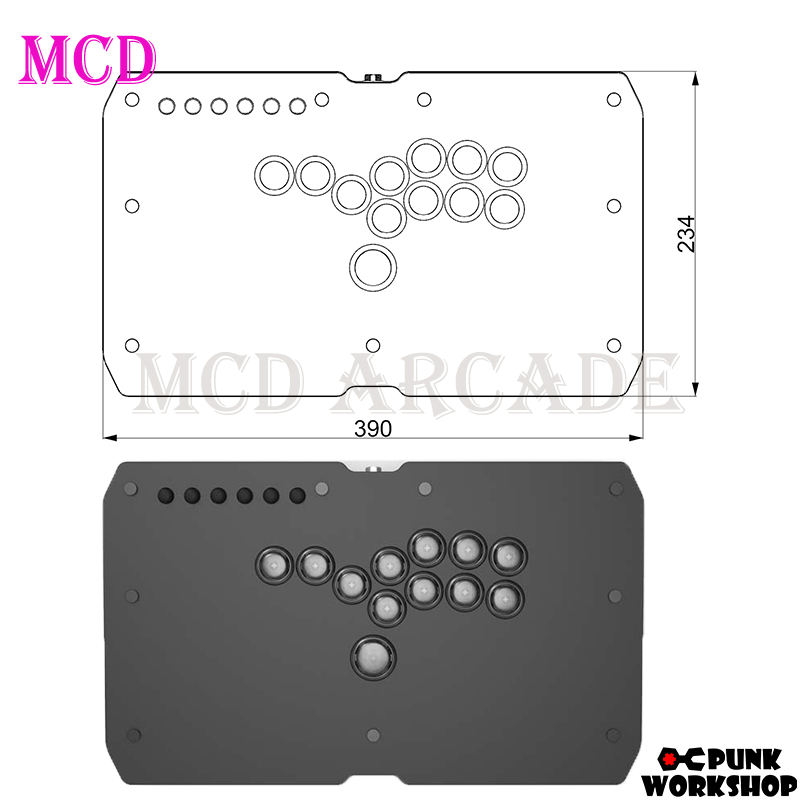 Punk Workshop 超薄型ヒットボックス 3 SOCD モードファイティング