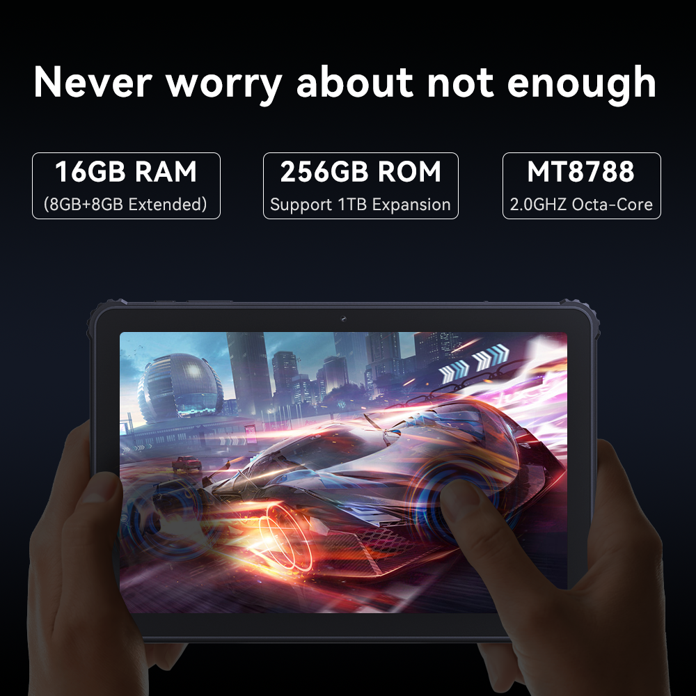 Cubot TAB KINGKONG, Rugged Tablet Android 13, IP68 Waterproof