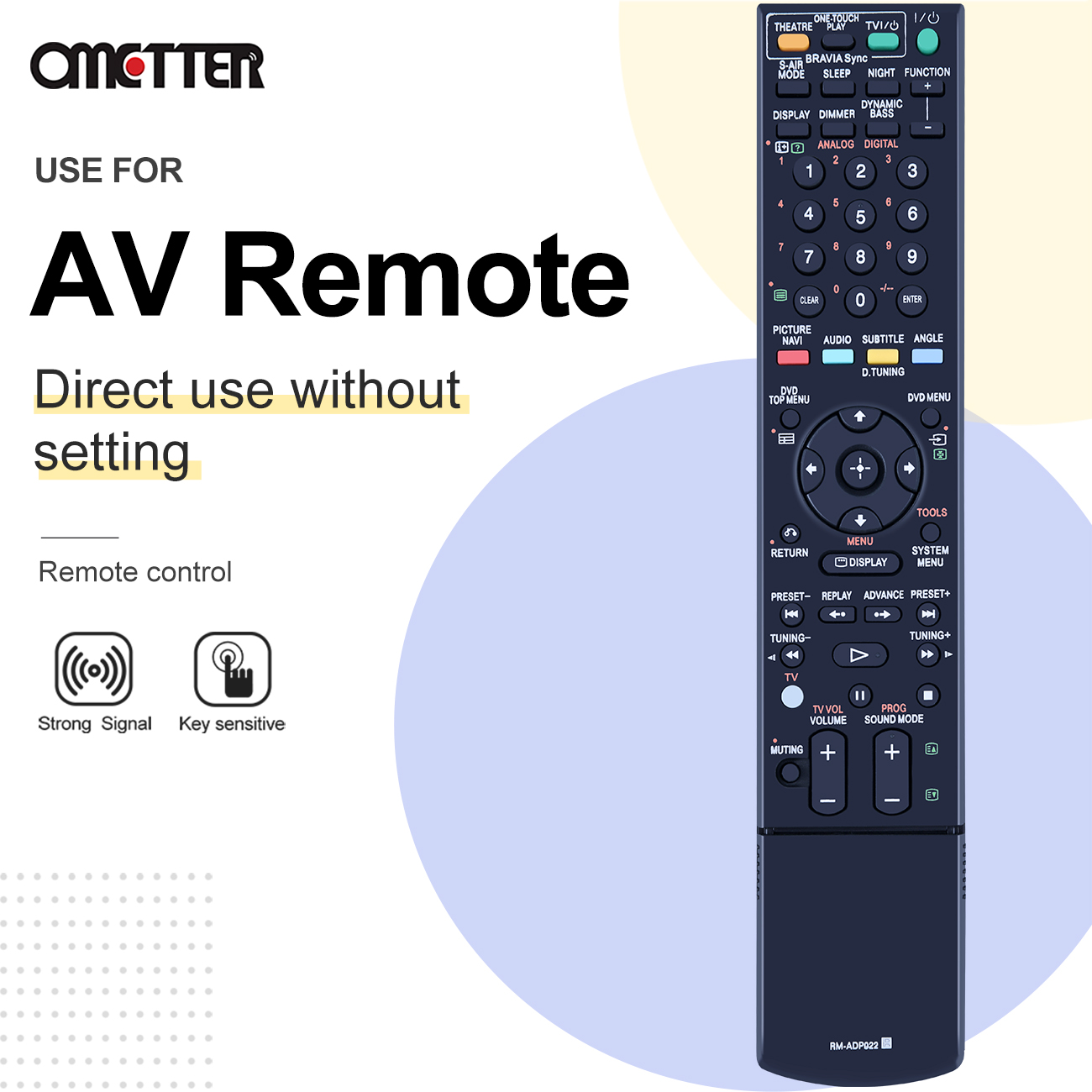RM-ADP022 Remote Control Fit for Sony DVD Home Theatre System