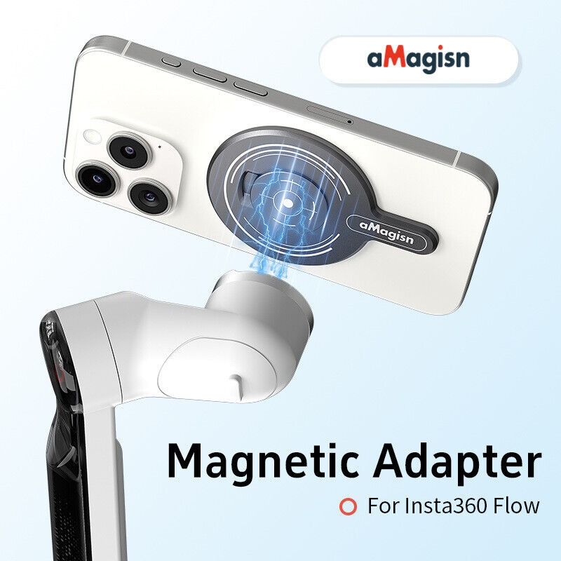 aMagisn for Insta360 Flow Powerful Magnetic Adapter for MagSafe
