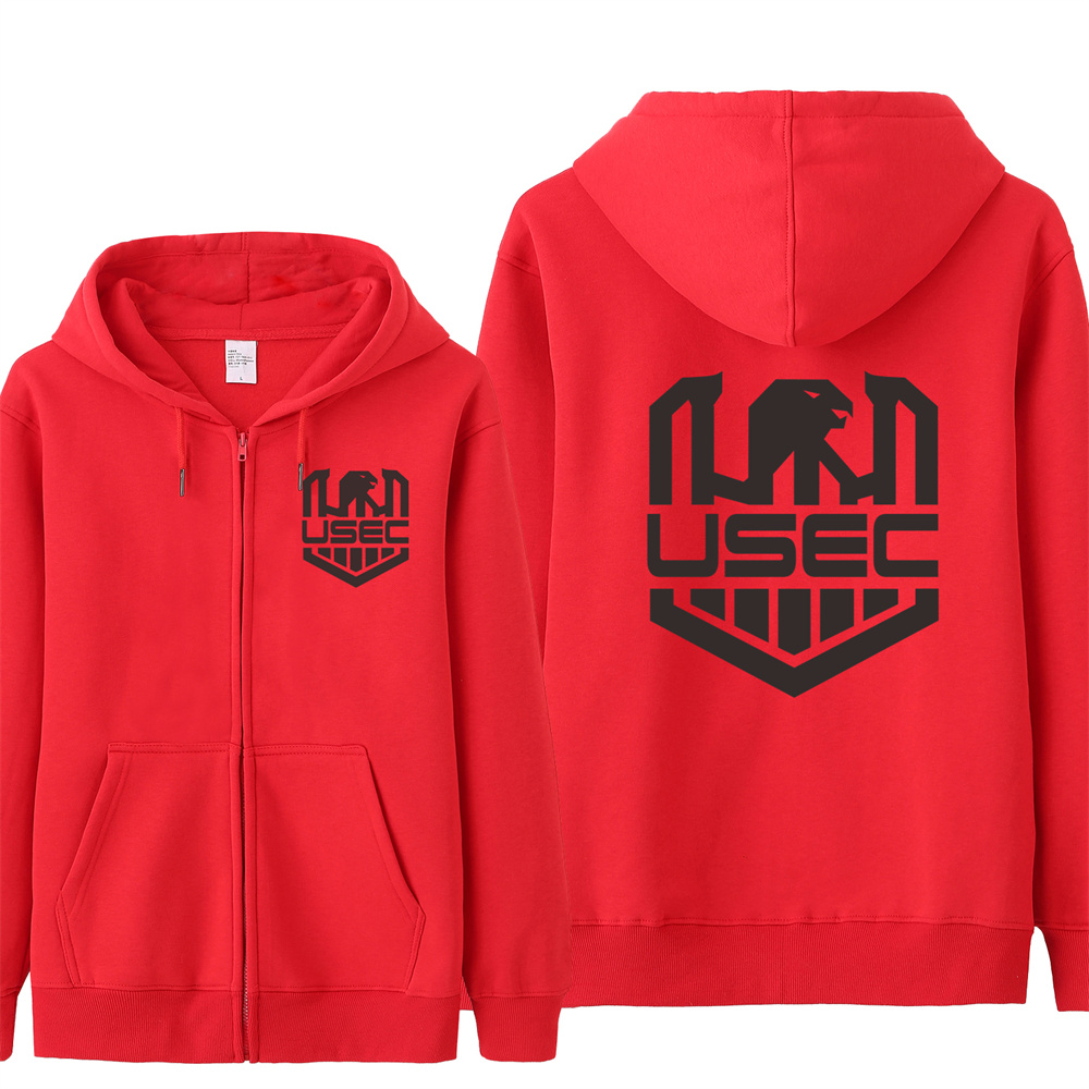 Tarkov USEC Logo Sweatshirts Men Casual USEC Hoodies Fleece Jacket