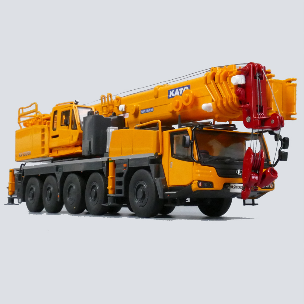 New 1:50 Japan KATO KA1300 Truck Crane Model Hoist Replica Yellow