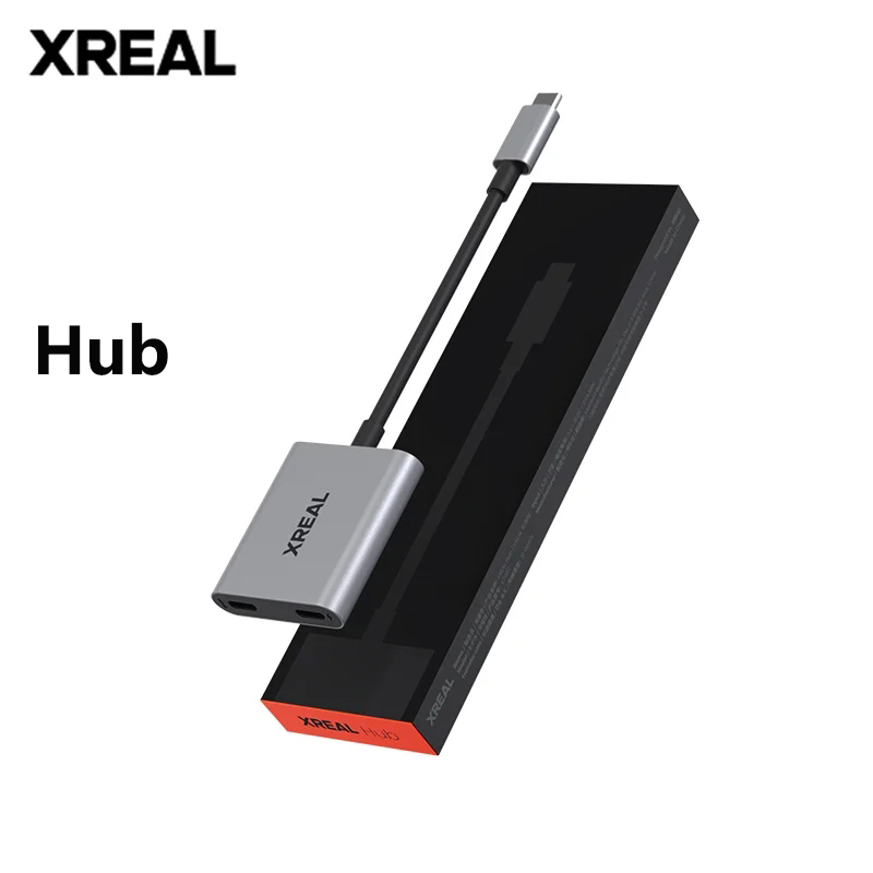 XREAL Hub 120hz 2IN1 USB-C PD Fast Charging Adapter Portable Video