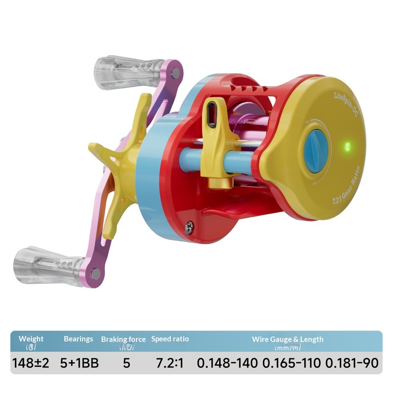 TEBEN LS150S/LSY150S DC フィッシングリール 7.2:1 磁力/SDC 電子
