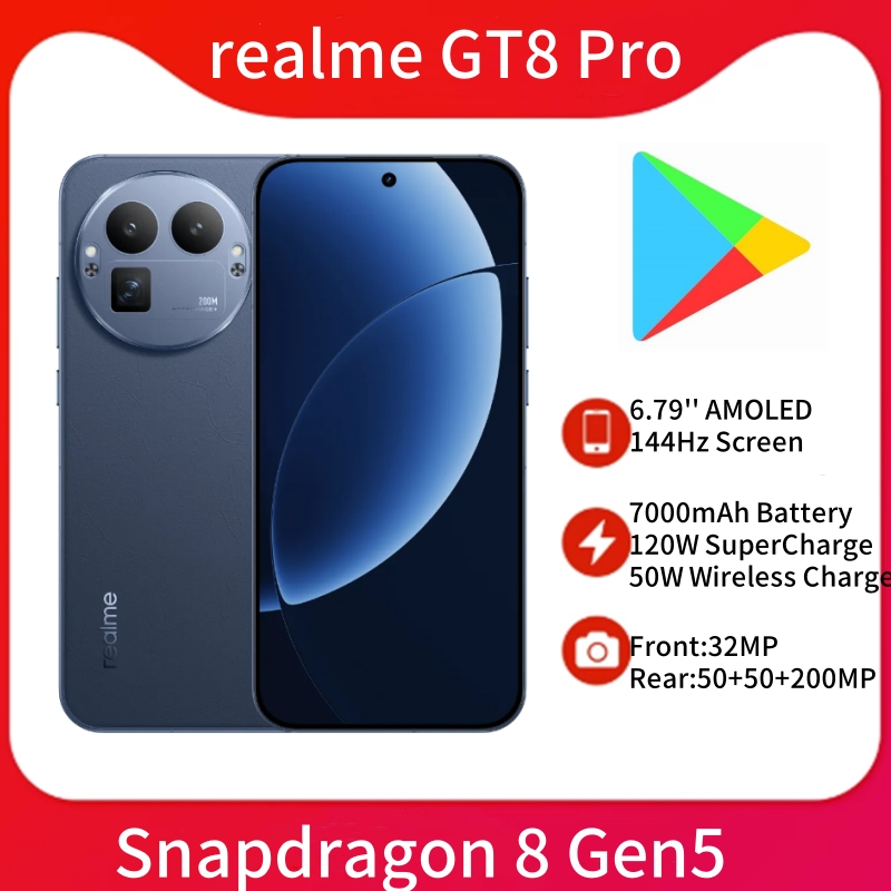 realme GT8 Pro 5G スマートフォン 6.79インチ 144Hz AMOLEDスクリーン