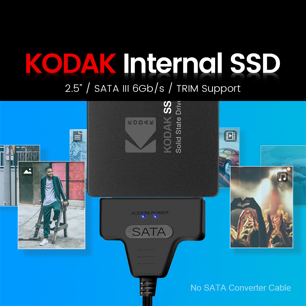 Kodak SSD Hard Disk 128GB 256GB 512GB 1TB SATA III 2.5 inch