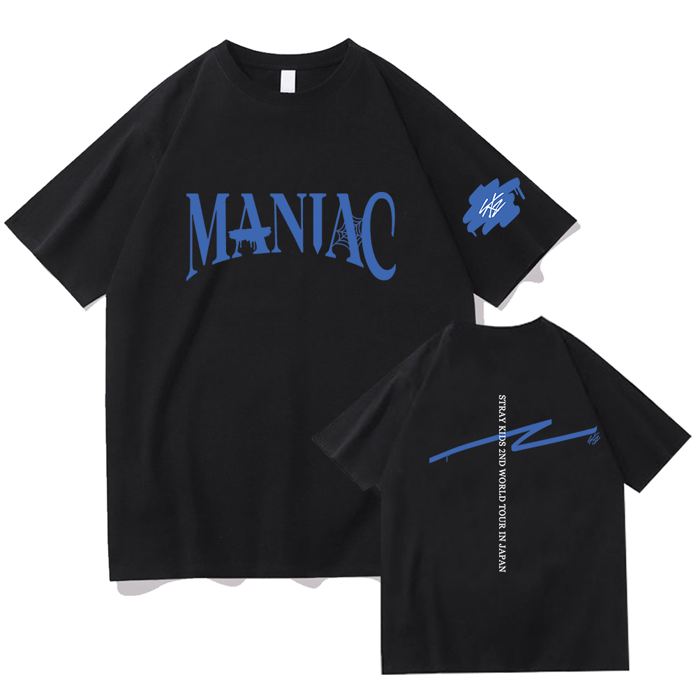 Stray Kids MANIAC Tour 2022 Kpop Unisex Casual Style T-shirt
