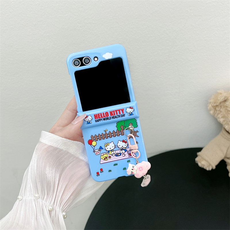 サンリオ-ハローキティの電話ケース,ストラップ付きの素敵な漫画の